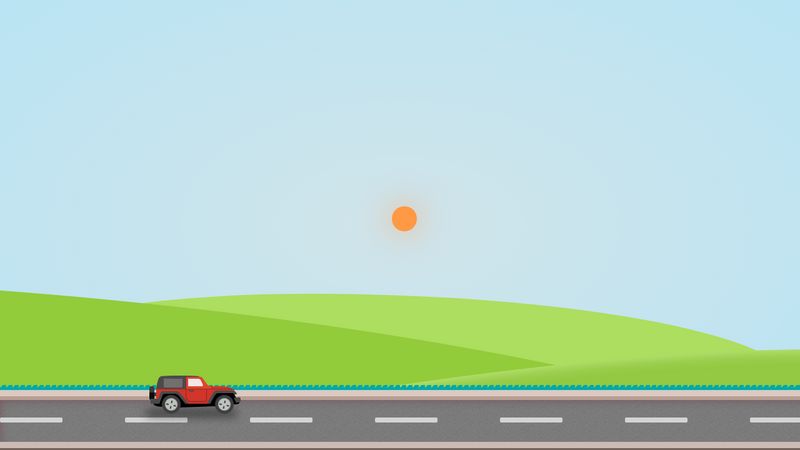 Pure CSS3 Animation CAR running