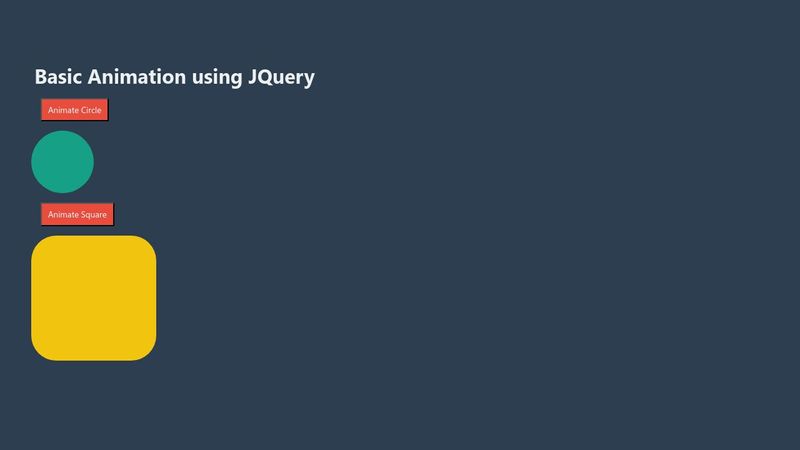 Basic animation using jquery Basic animation using jquery