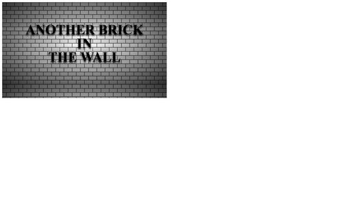 Another brick in the wall - Script Codes