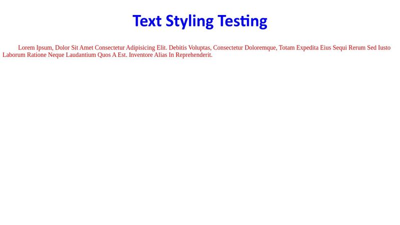 Basic CSS: Text Styling