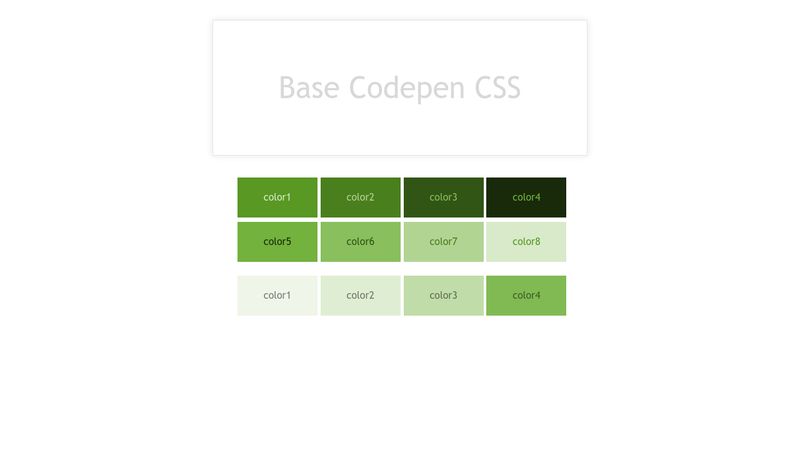 Base Codepen CSS