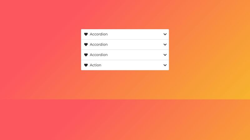 Accordion Menu with Dropdown