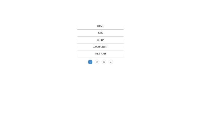 pagination pure JS