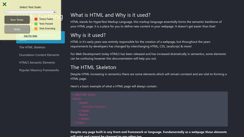 #freecodecamp HTML Documentation