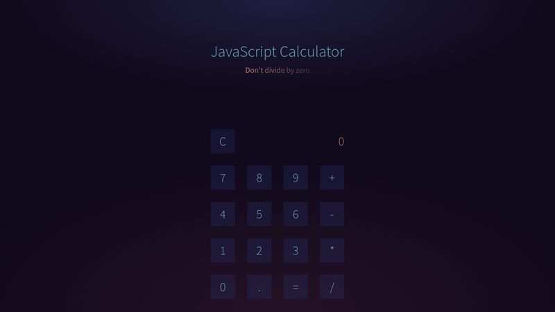 CodePen JavaScript Calculator   GJMBEv 800 