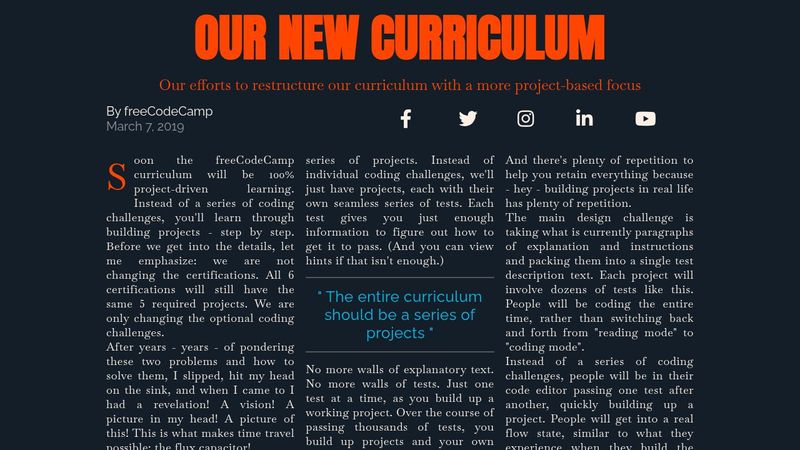 FreeCodeCamp Magazine Page freecodecamp-magazine-page