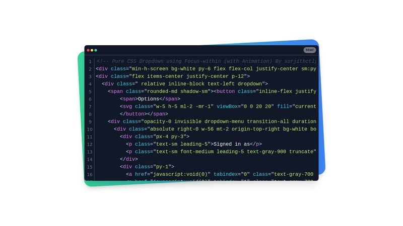Code Snippet with Syntax-Highlighted Code