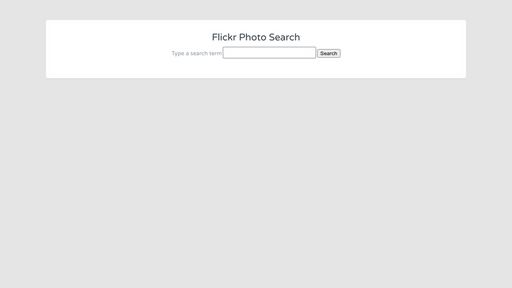 Ajax Flickr Search - Script Codes