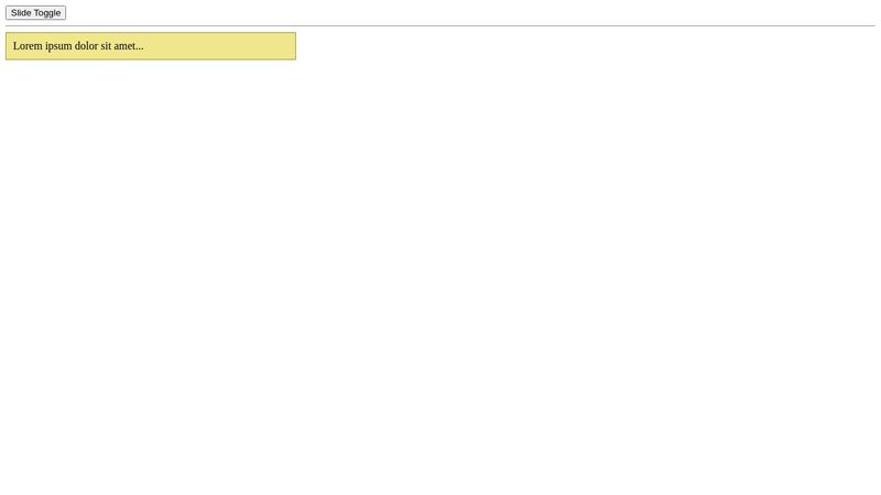 jQuery Slide Left and Right Toggle Effect jQuery Slide Left and Right Toggle Effect