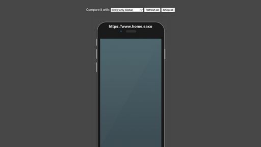 Compare resources on mobile sites