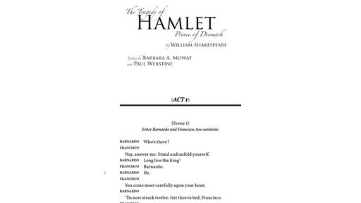 Hamlet - Script Codes