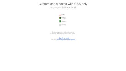 Custom checkboxes with CSS only - Script Codes