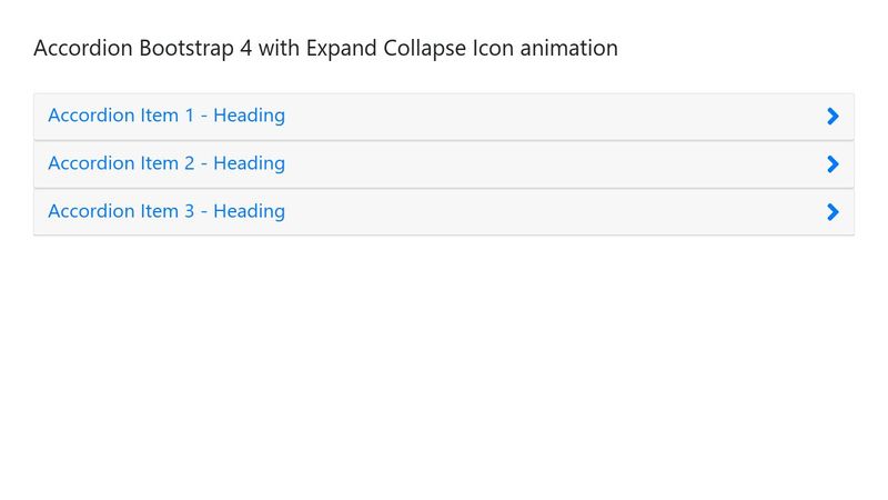 Accordion Bootstrap 4 with Expand Collapse Icon animation Accordion Bootstrap 4 with Expand Collapse Icon animation
