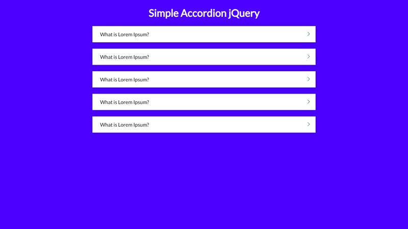 simple-accordion-jquery