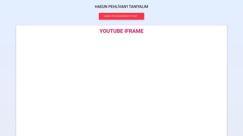 Bootstrap Iframe - Material Design & Bootstrap 4