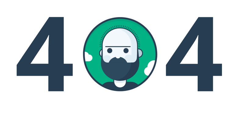 404 Error page - Animated SVG