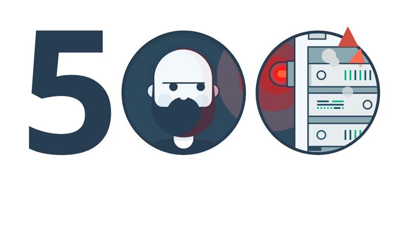 Error 500 page - SVG Animation