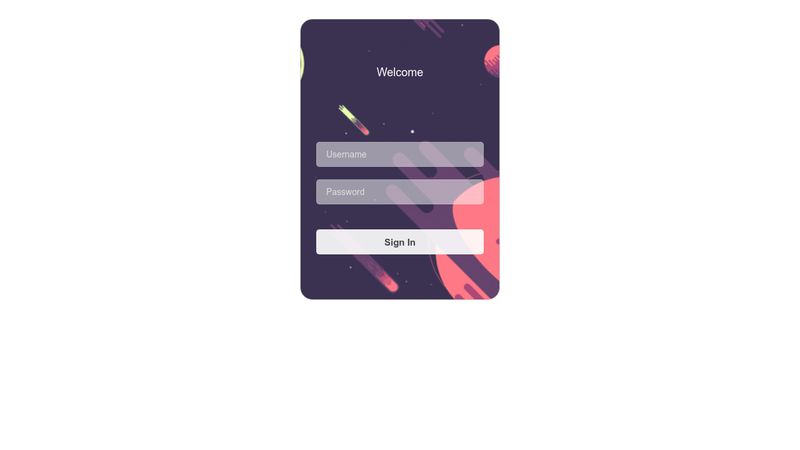 Simple Login Form Animated