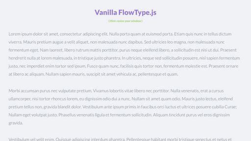Vanilla FlowType.js - Script Codes