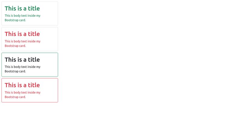 bootstrap-cards-text-and-border-color
