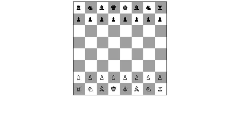 Chess Board with Pieces