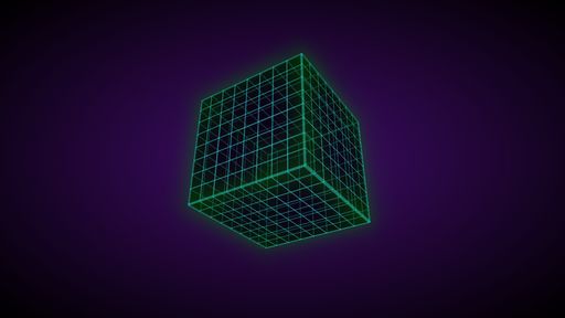 80s Retro spinning cube - Script Codes