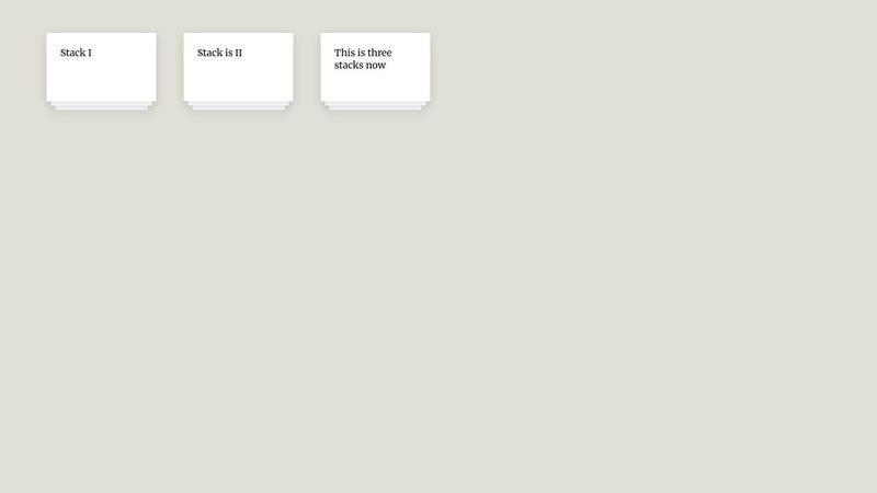 Card stack effect - CSS only