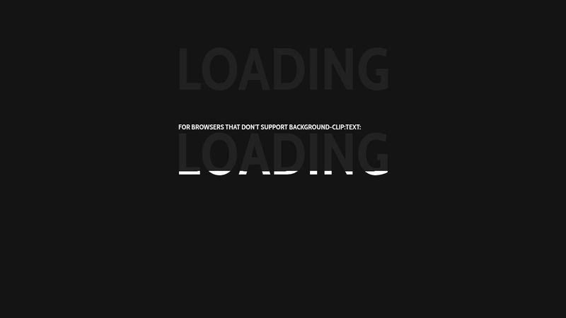 CSS Text filling with water CSS Text filling with water