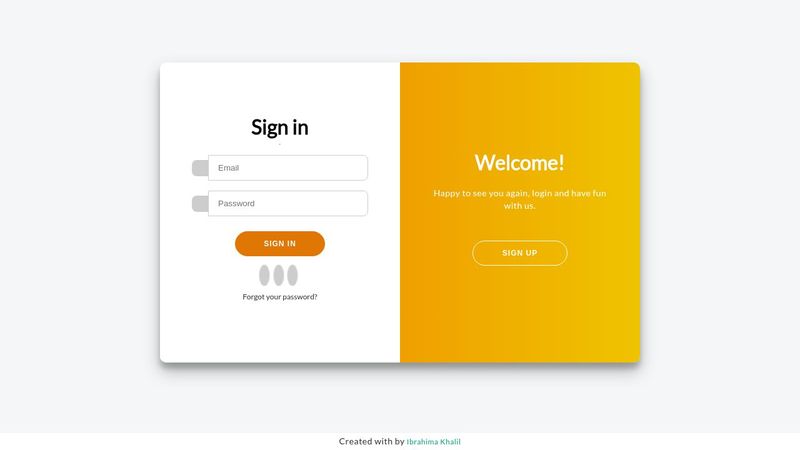 CodePen - Double sliding Sign-up/Login