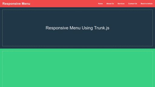 Responsive Menu Using Trunk.js - Script Codes