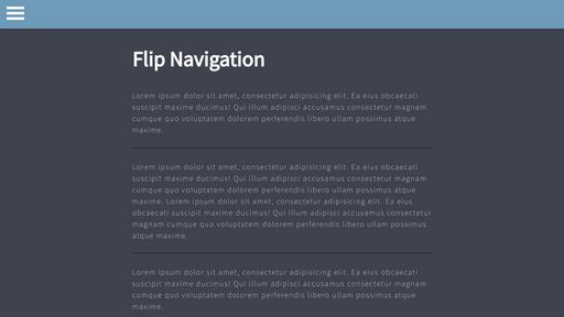Responsive 3D Flip Navigation - Script Codes