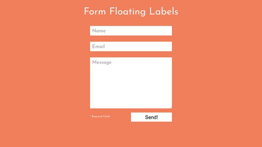 Floating Labels Form - Script Codes
