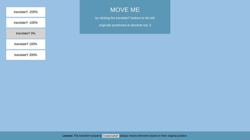 translateY demo translateY demo