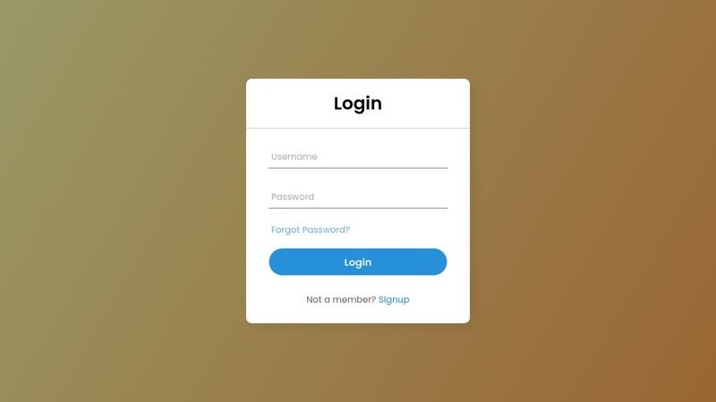 Responsive Login Form