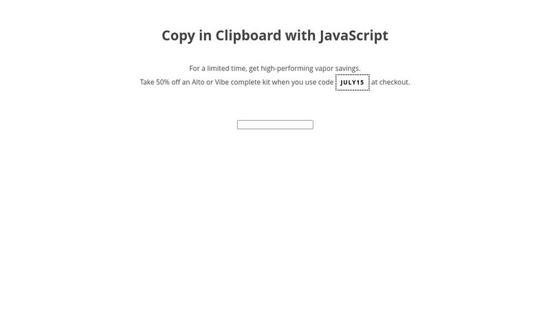 promo code copy and paste test