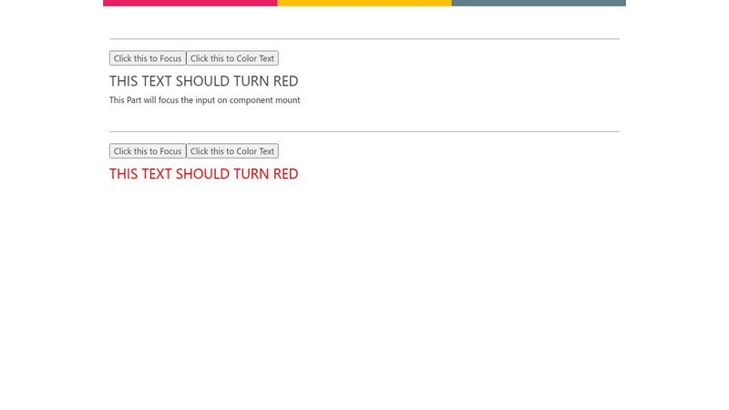 Refs & the DOM: Use Ref to target DOM elements