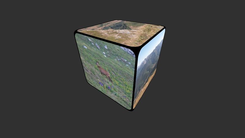 CSS3 3D cube with rounded corners