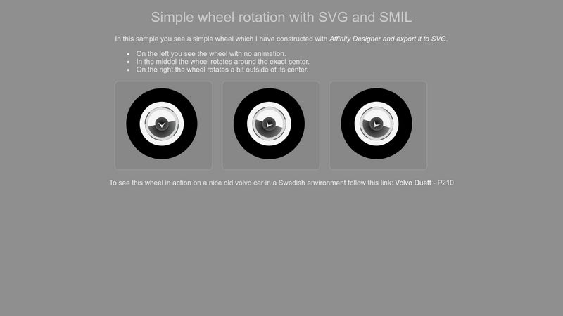 SVG / SMIL animation a car wheel