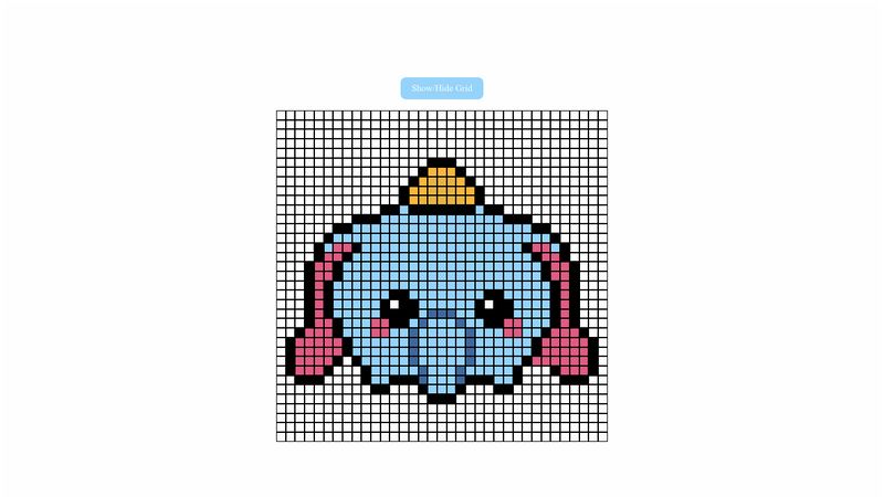 Baby Dumbo Pixel Art