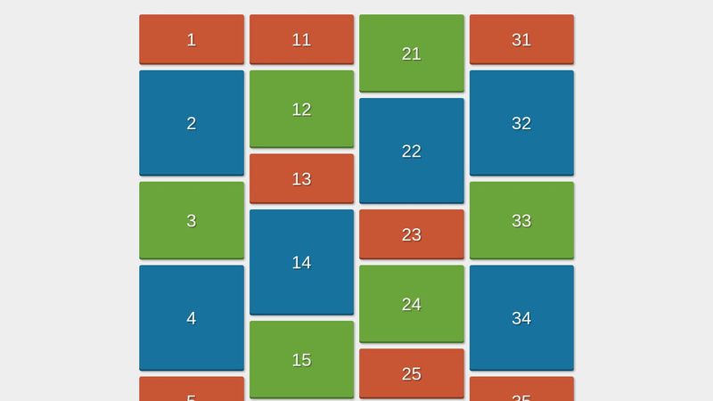 Pinterest layout style with CSS