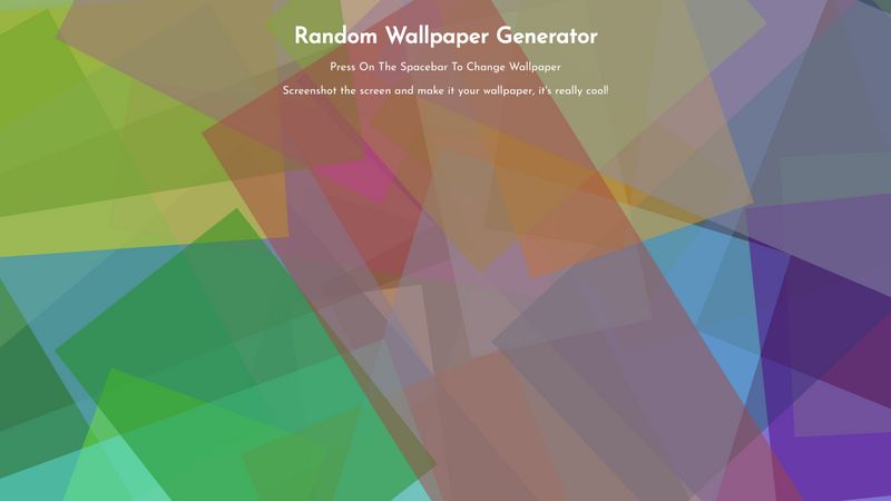 Random Wallpaper Generator