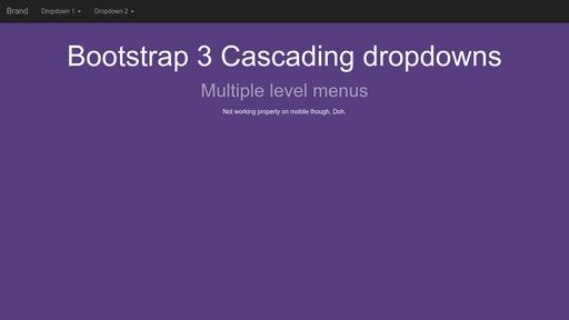 Cascading dropdowns on hover - Script Codes