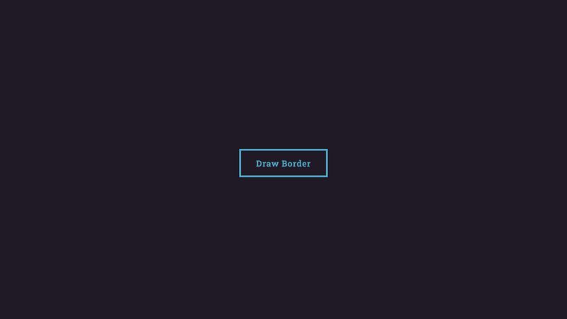 Pure CSS button border hover effect