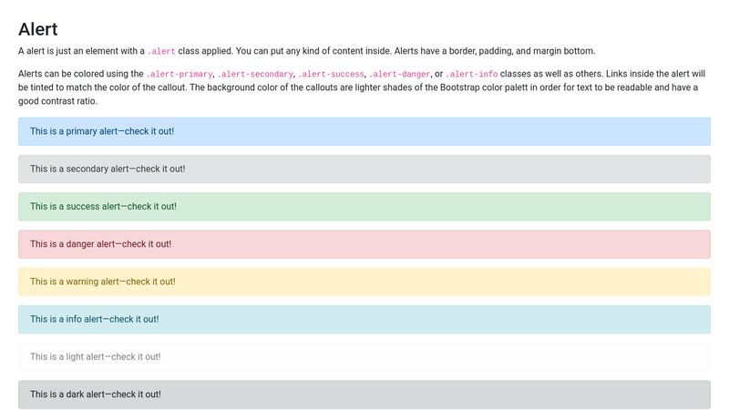 Màu nền thông báo Bootstrap mang đến cho trang web của bạn sự sang trọng và tinh tế. Bạn sẽ được khám phá tất cả các lựa chọn màu sắc để tạo ra một giao diện độc đáo và có tính thẩm mỹ cao. Hãy xem hình ảnh liên quan để biết thêm chi tiết!