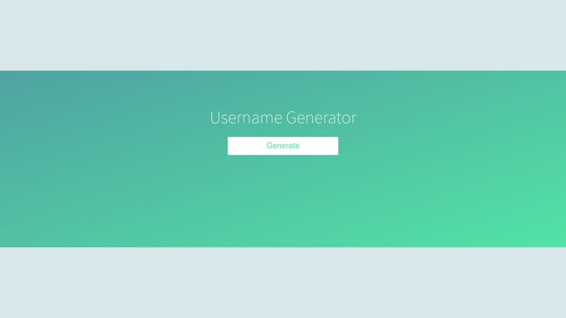 Username Generator