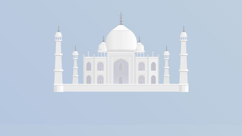 Pure CSS Taj Mahal