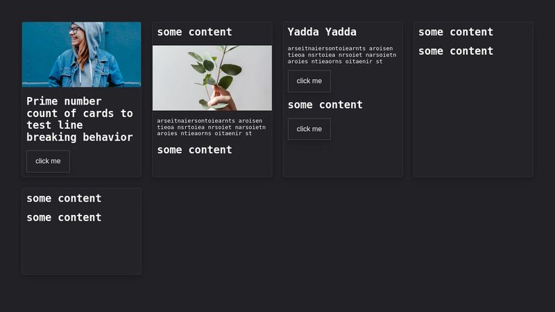 CSS tile layout