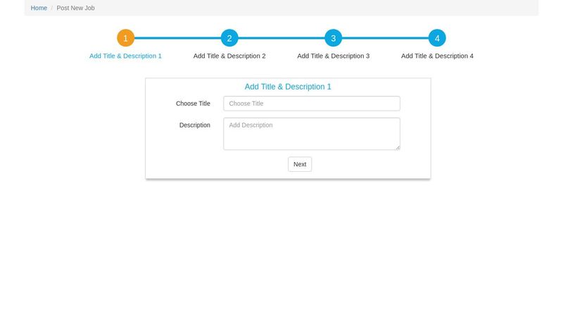 Step by Step Form