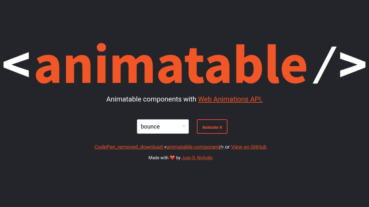 Pens tagged 'web animations api' on CodePen Pens tagged 'web animations api' on CodePen