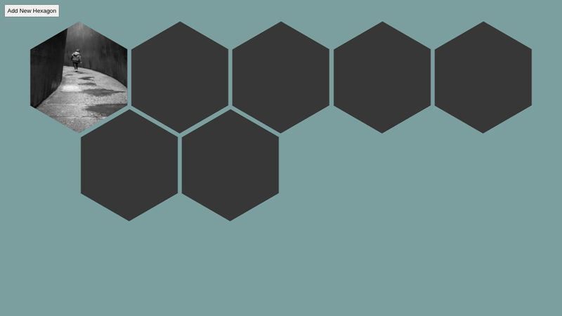 Hexagon Grid CSS draggable